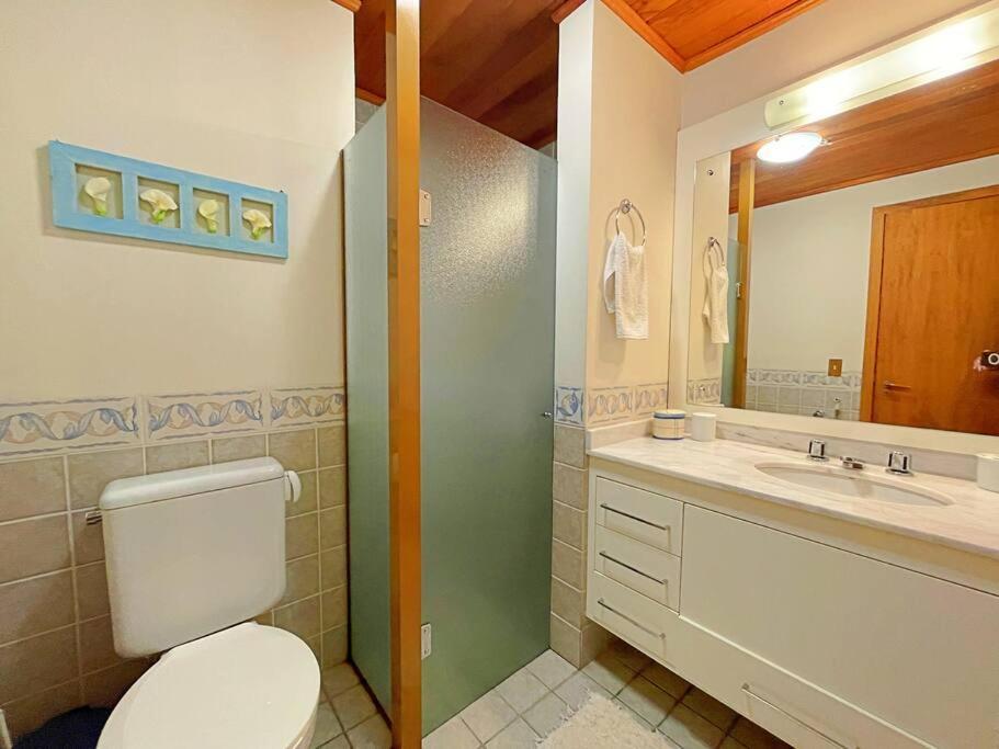 Aconchegante Apto 3 Dorm. Com Piscina Aquecida Gramado Bagian luar foto