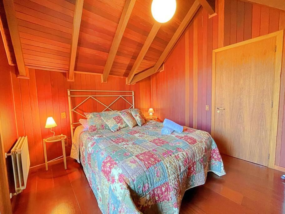 Aconchegante Apto 3 Dorm. Com Piscina Aquecida Gramado Bagian luar foto