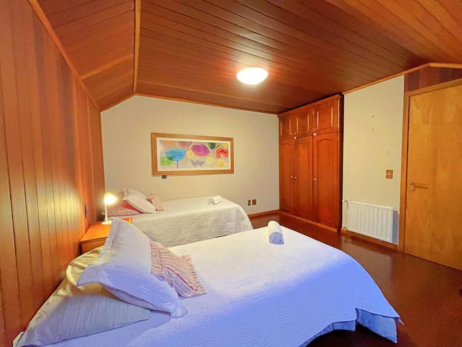 Aconchegante Apto 3 Dorm. Com Piscina Aquecida Gramado Bagian luar foto