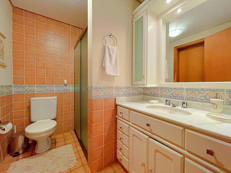 Aconchegante Apto 3 Dorm. Com Piscina Aquecida Gramado Bagian luar foto