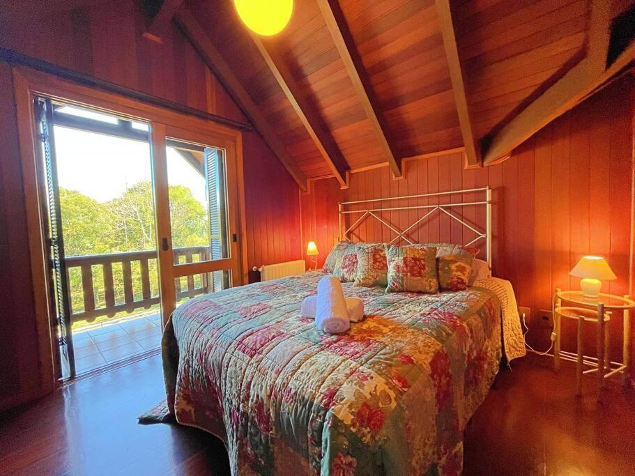 Aconchegante Apto 3 Dorm. Com Piscina Aquecida Gramado Bagian luar foto